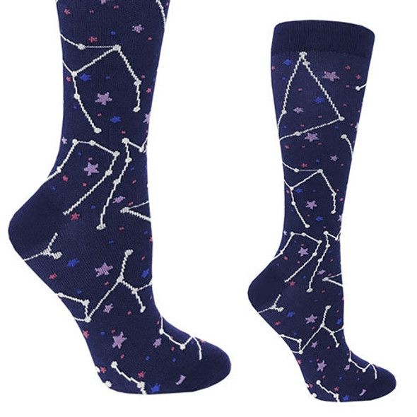 Prestige Medical 386 - 12" Premium Compression Socks - Constellation Navy
