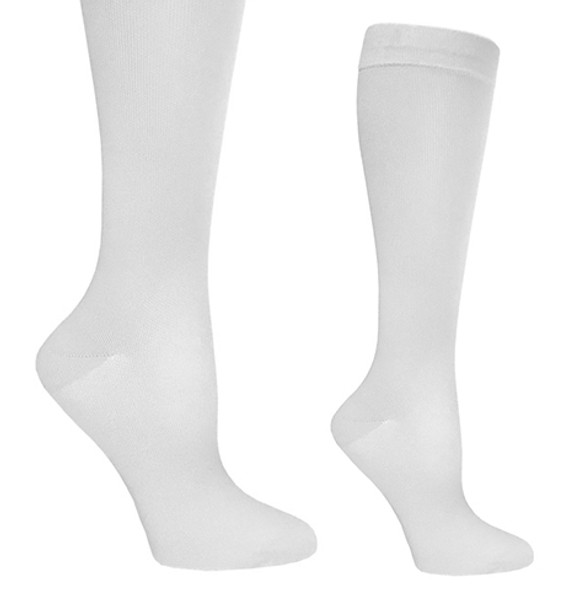 Prestige Medical 386 - 12" Premium Compression Socks - White