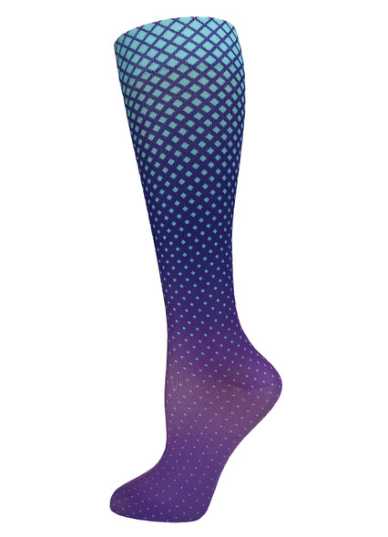 Prestige Medical 387 - 12" Soft Comfort Compression Socks - Dot Matrix