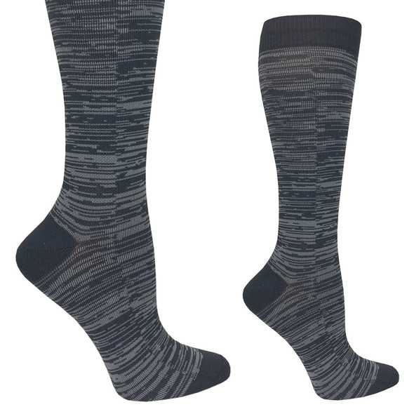 Prestige Medical 386 - 12" Premium Compression Socks - Static Grey