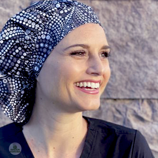 Green Scrubs - Bouffant Hat - BW Strands