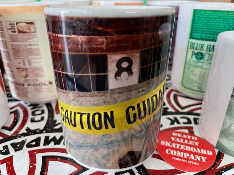 Caution Tape Empty Pool Mug Photography by Toby Burger