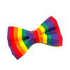 Pride rainbow bow tie for large dogs