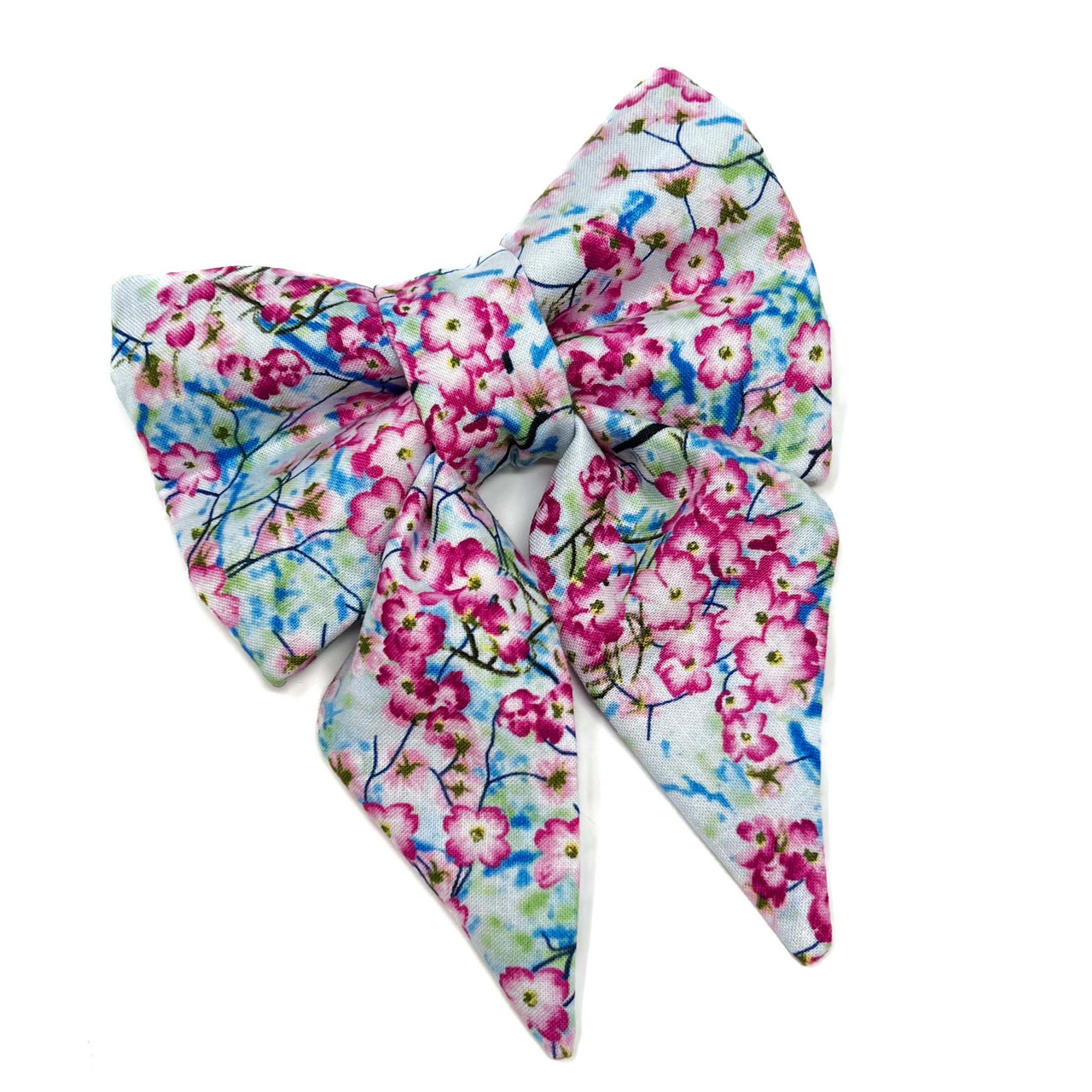 Cherry Blossoms - Large Dog Sailor Bow Tie