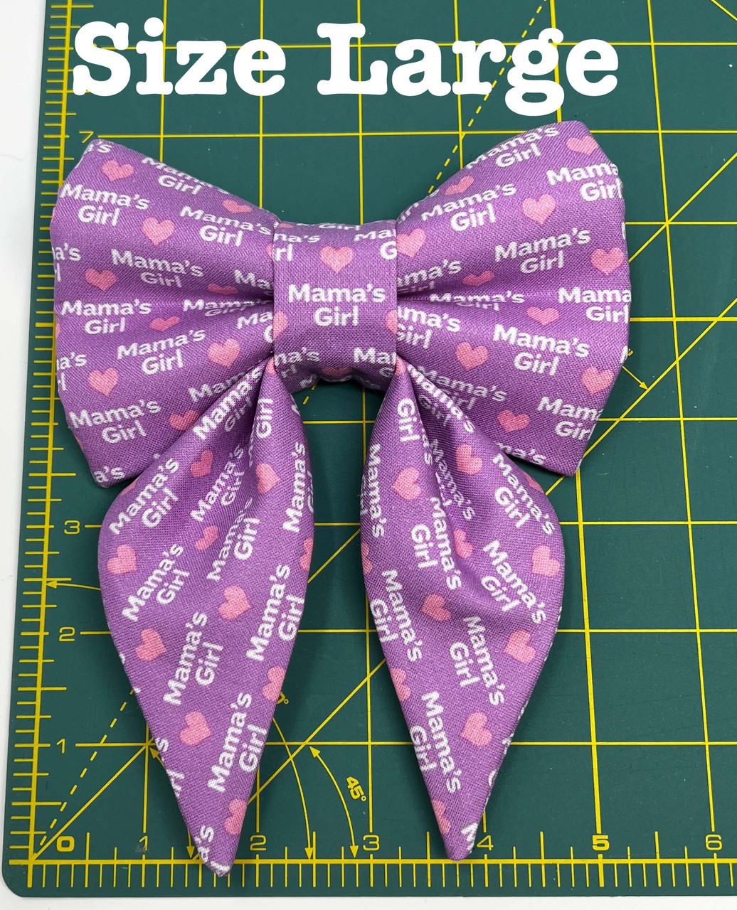 Mama’s Girl - Large Dog Sailor Bow Tie