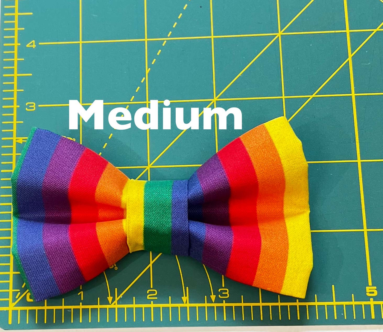 Pride Rainbow Stripes Bow Tie
