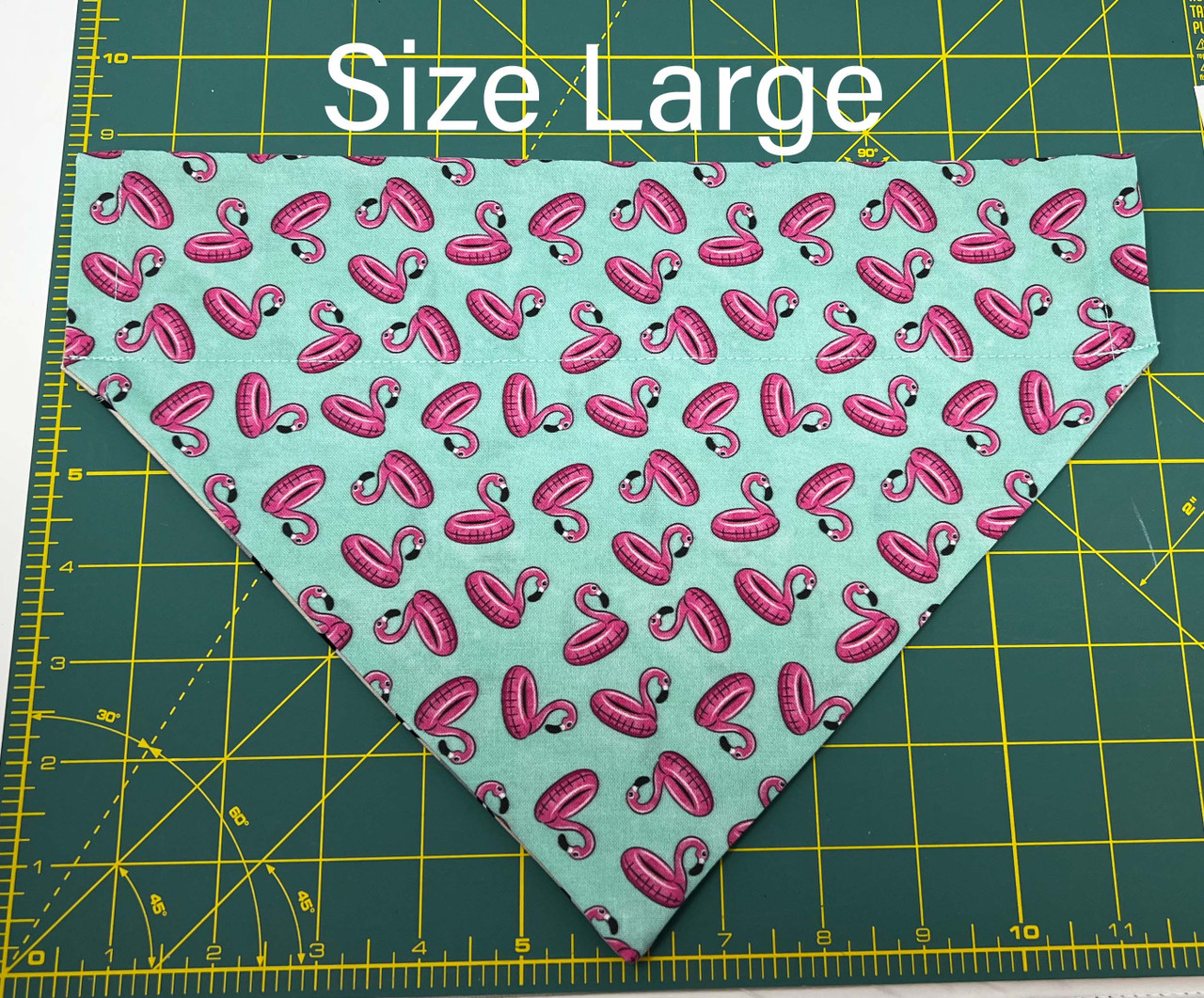 Reversible Pet Bandana - Flamingo Floaties and Geese