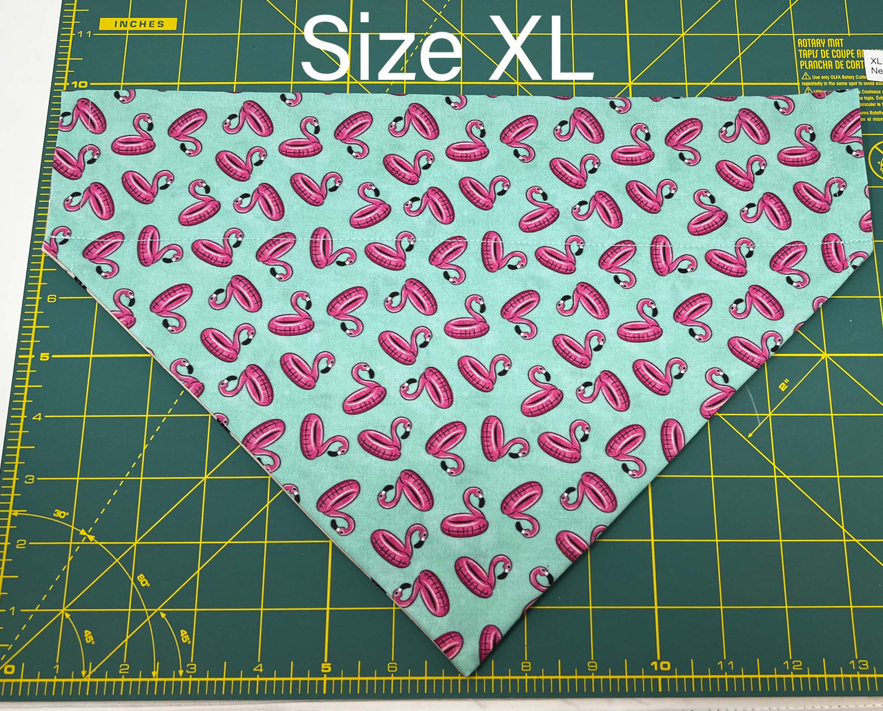 Reversible Pet Bandana - Flamingo Floaties and Geese