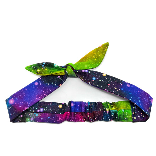 Rainbow galaxy headband