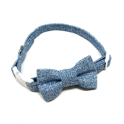 Cat Collar & Bow Tie - Blue