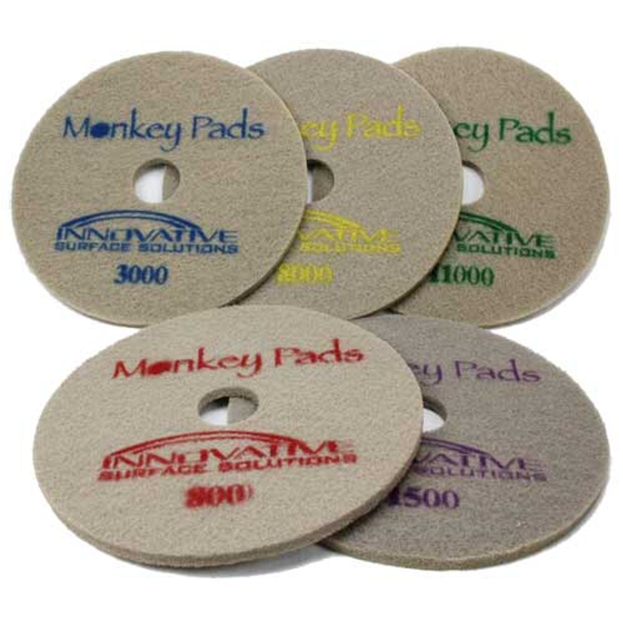 Monkey Diamond Floor Pads 17 inch 5 pad combo