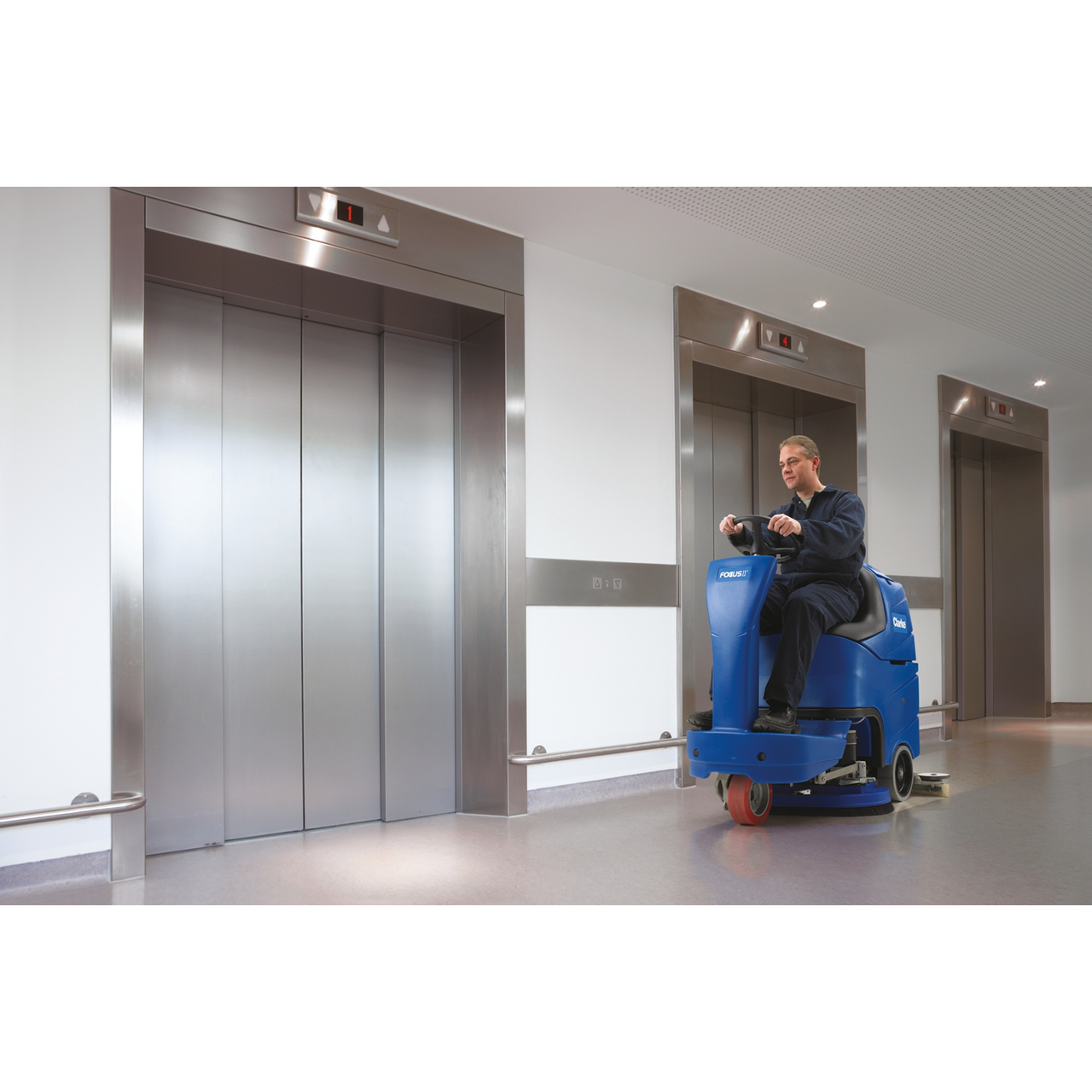 Clarke Boost orbital floor scrubber Focus2 micro rider