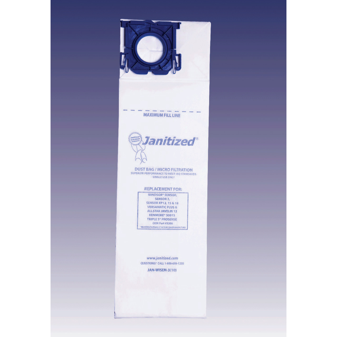 OEM Compatible Vacuum Bags Janitized Vacuum Filter Bags – 100