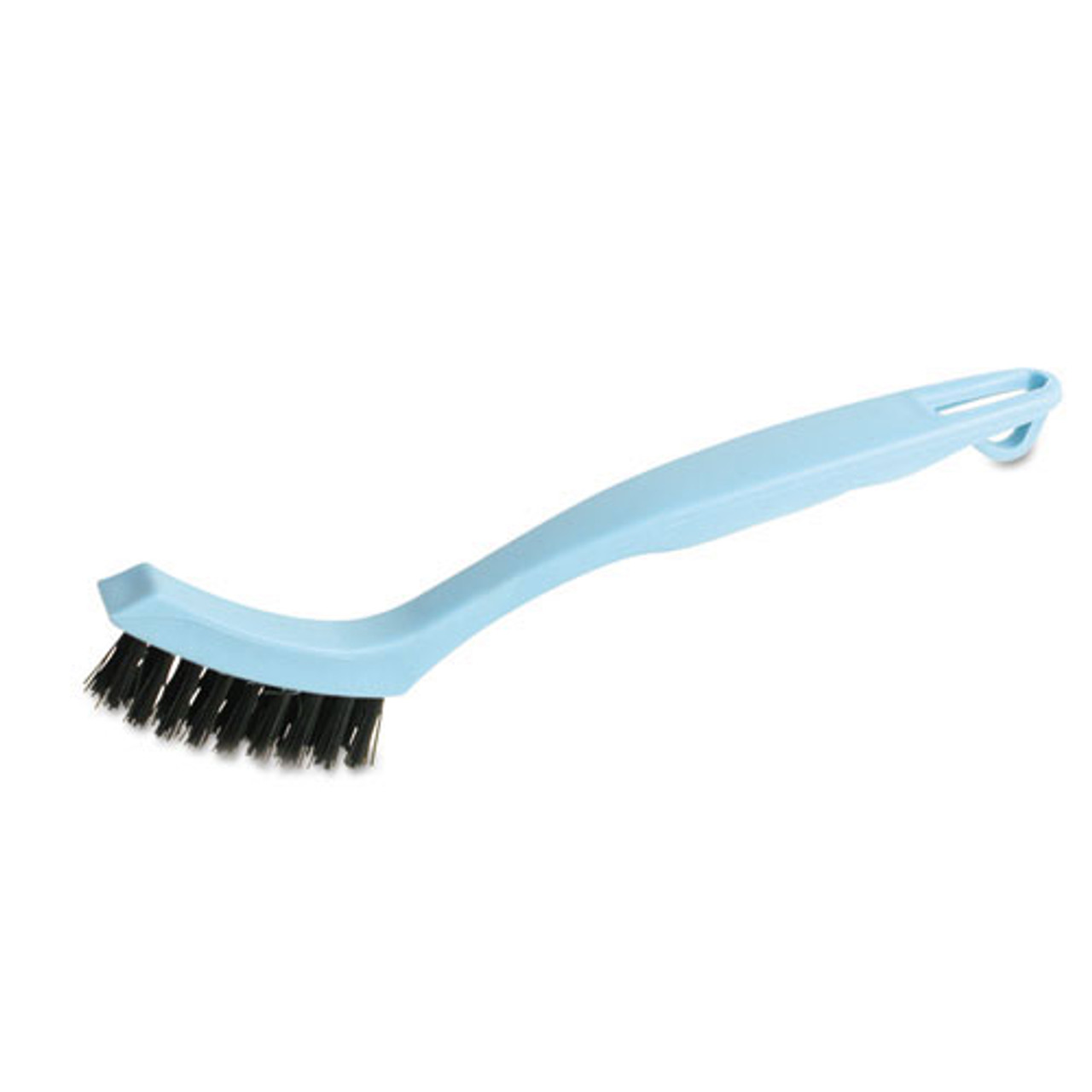 Boardwalk Grout Brush, Black Nylon Bristles, 8.13 Blue Plastic Handle