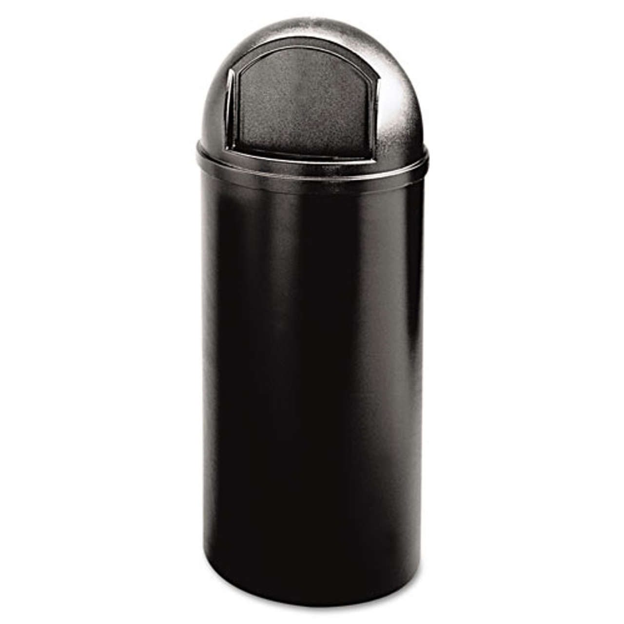 Commercial trash can Rubbermaid Marshall plastic, black