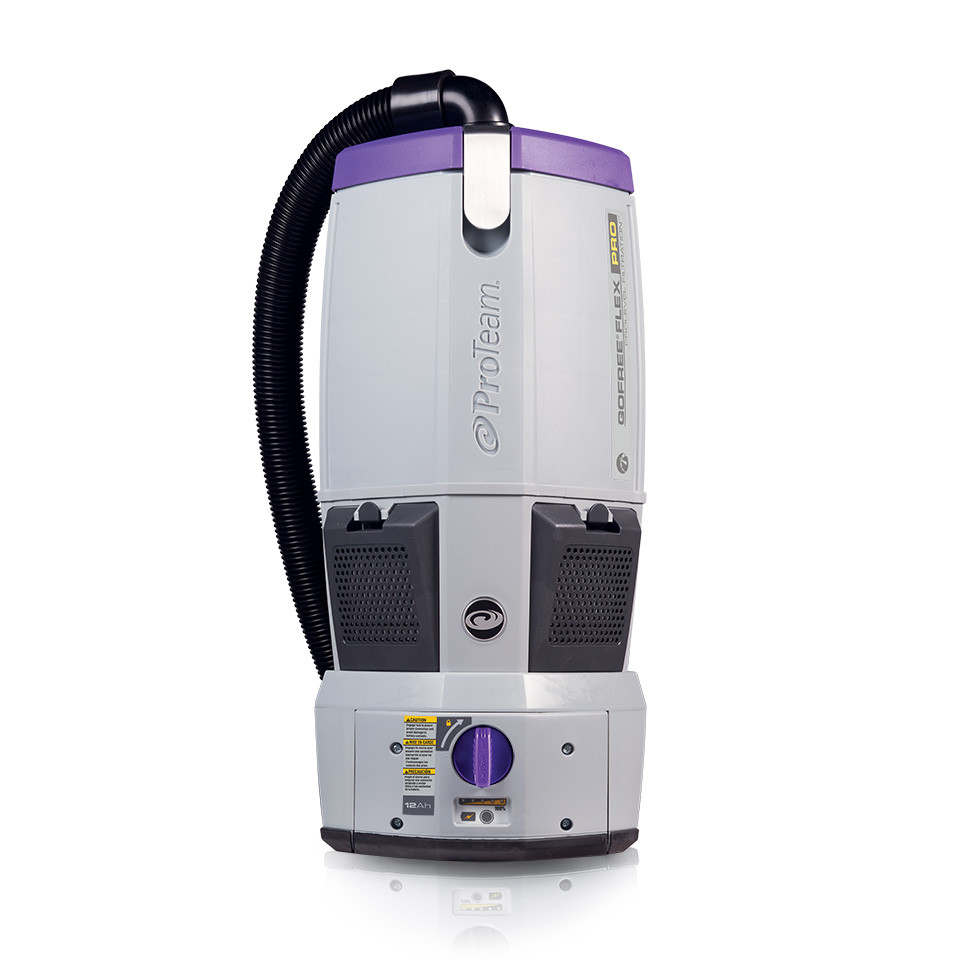 ProTeam backpack vacuum 107645 GoFree FlexPro II HEPA battery