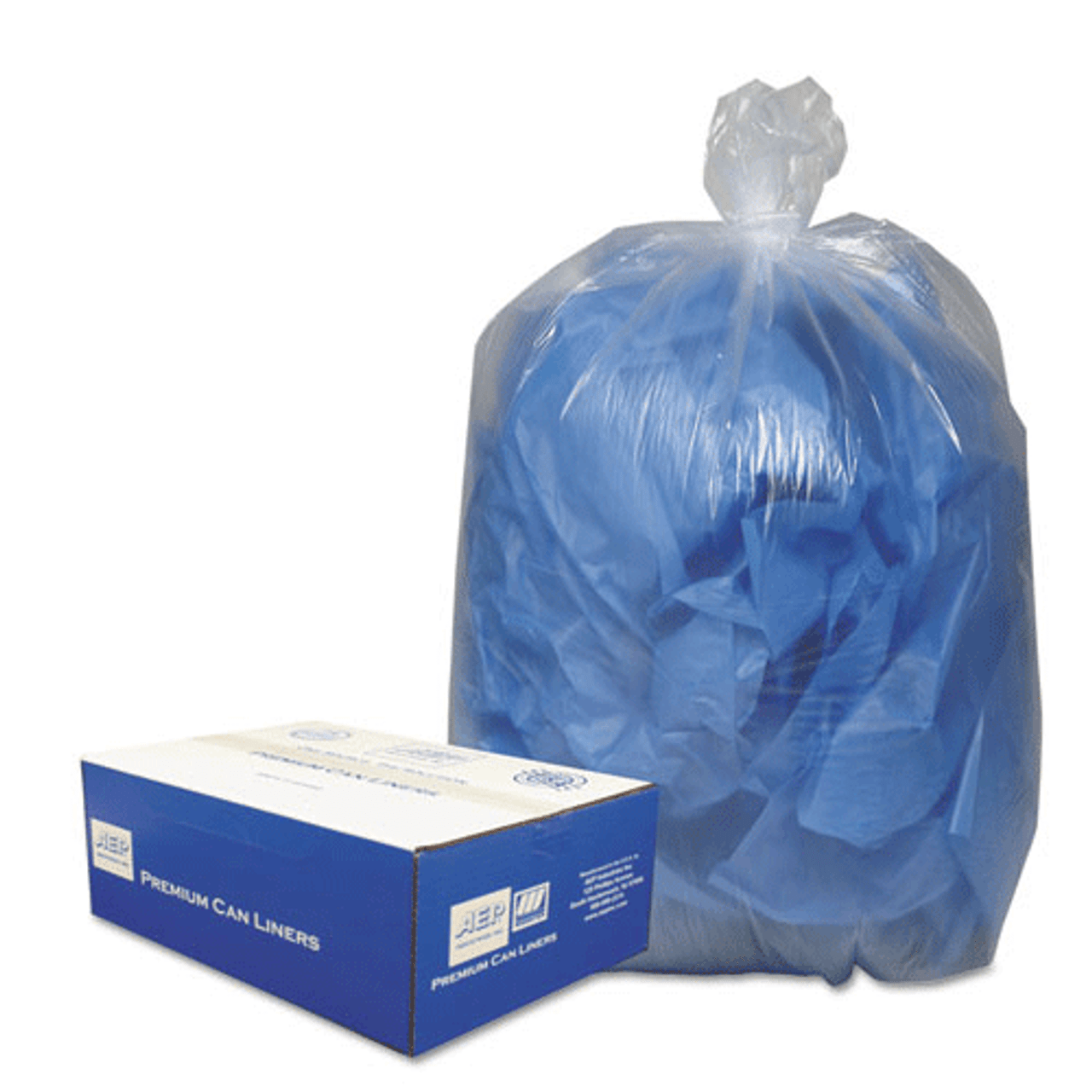 Boardwalk BWKW2423X Commercial trash bags 10 gallon 24x23 .5 mil case of  500 white, linear low