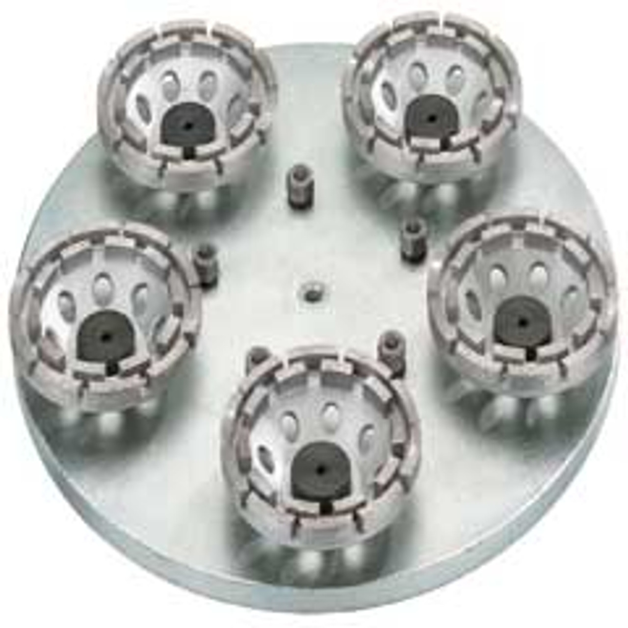 Floor scrubber diamond wheel disc set with five