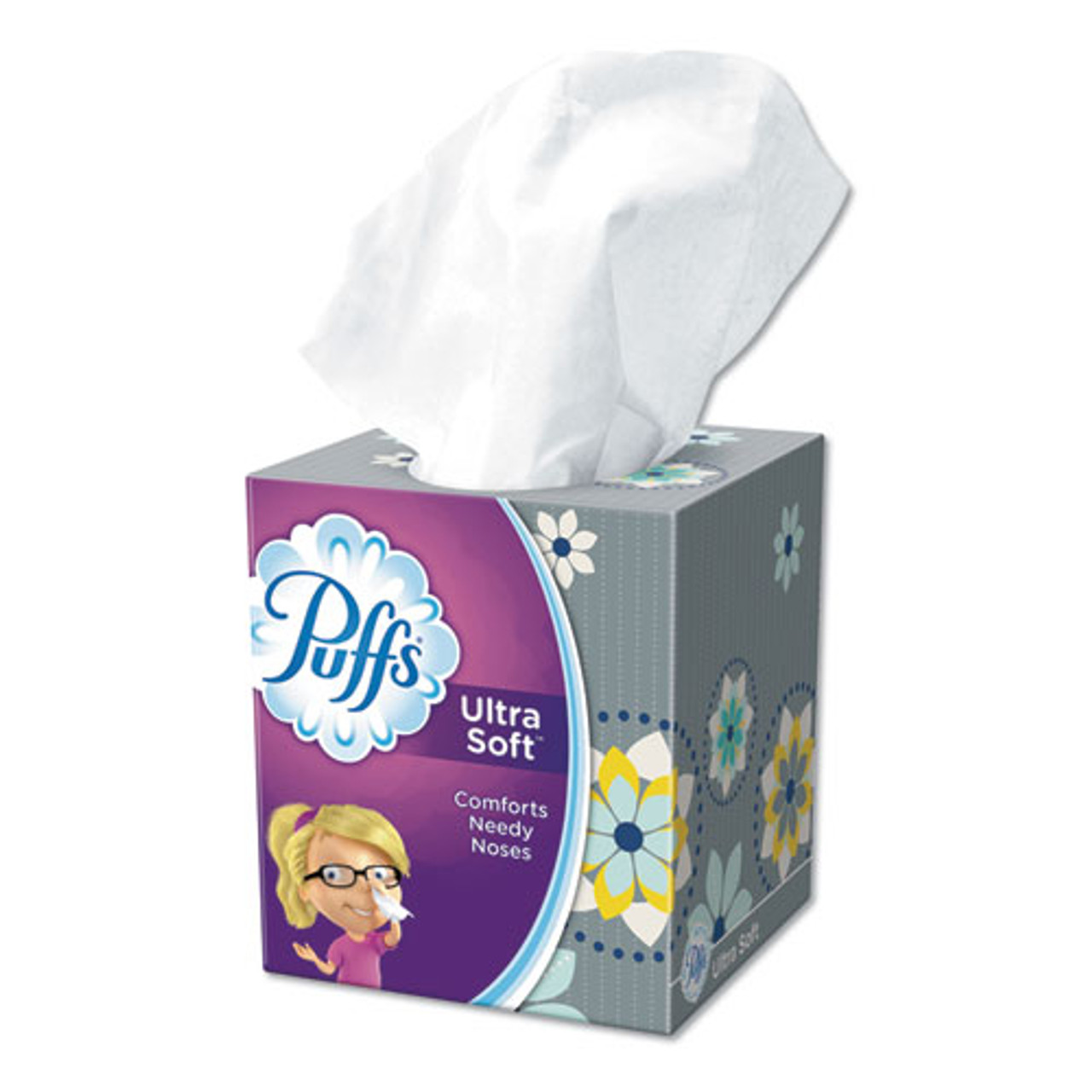 Puffs Plus Lotion Facial Tissue, 1-Ply, White, 56 Sheets/Box, 24 Boxes/Carton