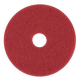 3M 5100 red buffing floor pads 17 inch for spray buffing