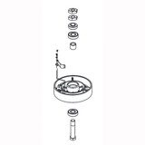 Nilfisk NFVF90465 driven pulley kit for Clarke Viper