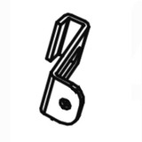 Nilfisk NFVF90121 hook for Clarke Viper and Advance
