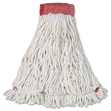 Rubbermaid rcpa253whi Web Foot wet mop head, shrinkless,