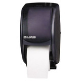 San jamar sjmr3500tbk duett standard bath tissue dispenser,