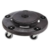 Rubbermaid Brute RCP264000BK Dolly Black Round Twist On and Off