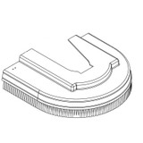 Nilfisk NF30583A brush hsg lh focus 34 for