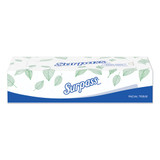 Surpass facial tissue flat box white 2 ply