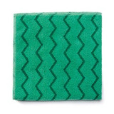 Rubbermaid q620gre microfiber cleaning cloths green for all