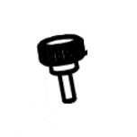 Pioneer Eclipse MP155600 knob fluted 1 4 20