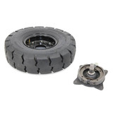Nilfisk NF56382791 front wheel assembly for Clarke Viper
