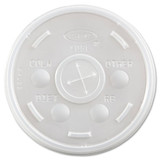 Plastic lids for hot or cold foam cups translucent