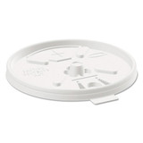 Plastic lids for hot or cold foam cups translucent
