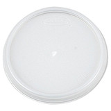 Plastic lids for hot or cold foam cups translucent