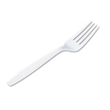 Heavyweight plastic forks full size cutlery dense