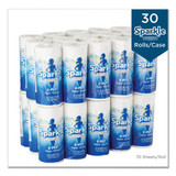 Sparkle GPC2717201 perforated paper towels 2 ply 11x8 4 5 white 70 sheets 30 rolls per carton