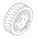 Nilfisk NF1462745000 wheel front non marking for Clarke