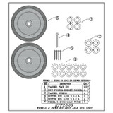 Hawk KIT2009 wheel kit 2 wheels standard or 2 speed 