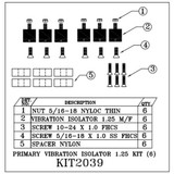 Hawk KIT2039 primary isolator kit 2014 Tigerhawk