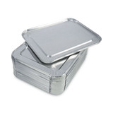 Aluminum Steam Table Pan Lids stack