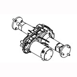 Nilfisk NFZD13000 transaxle motor 36v for Clarke Viper