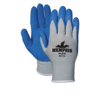 Memphis Flex seamless foam nylon knit glove size