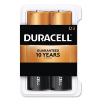 Duracell Coppertop alkaline batteries D size pack of
