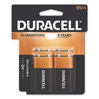 Duracell Coppertop alkaline batteries 9v size pack of