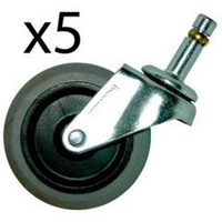 Rubbermaid FG2640M30000 swivel caster kit 3 inch dia.