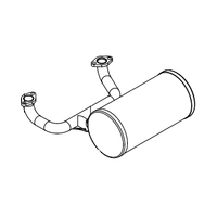 Pioneer Eclipse MP364900 Catalytic Muffler With Manifold for