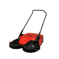 Bissell BG477 Outdoor Sweeper push powered sweeper 31 inches 3 brush system 13.2 gallon capacity